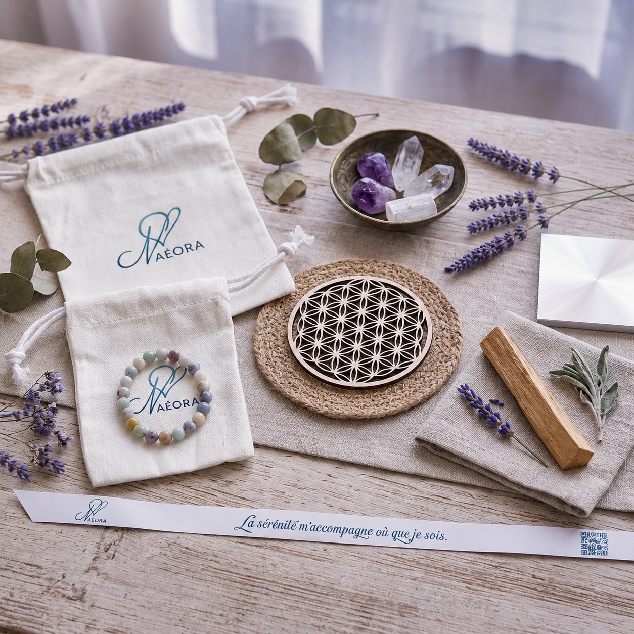 Coffret Naéora — bracelet en amazonite
